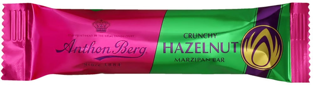 Anthon Berg Marcipanbrød Crunchy Hazelnut 33g, 36-Pack - Scandinavian Goods