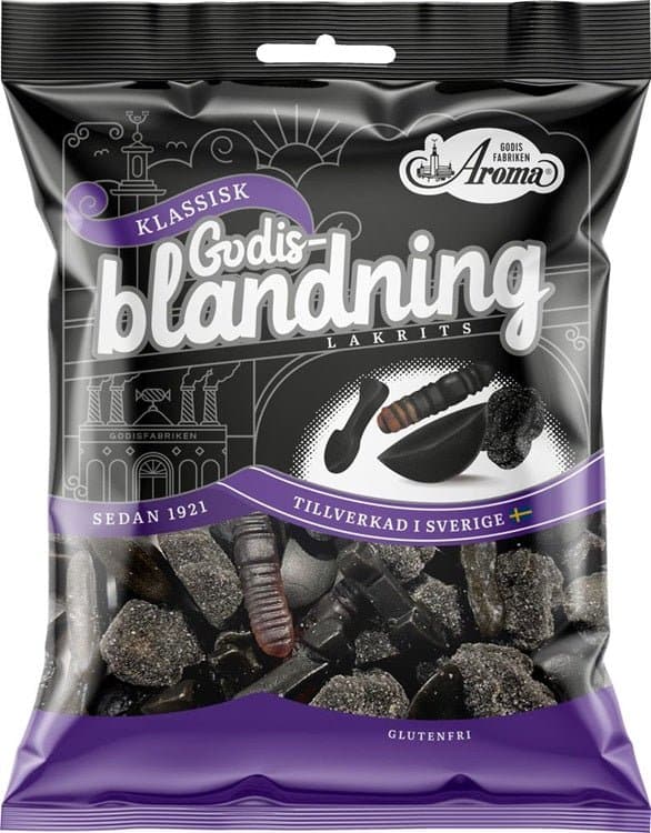 Aroma Godisblandning Lakrits 410g, 6-Pack - Scandinavian Goods