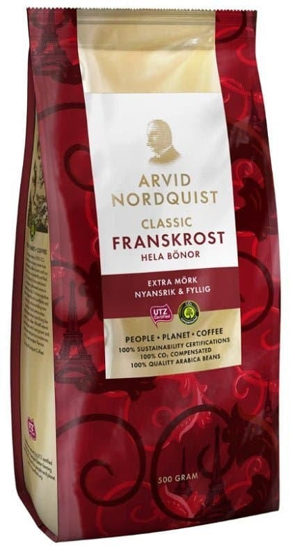 Arvid Nordquist Franskrost Coffee Beans 500g, 6-Pack - Scandinavian Goods