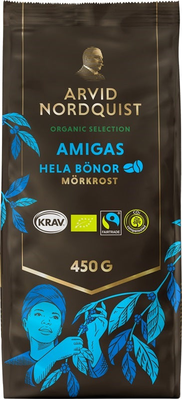 Arvid Nordquist Selection Amigas Coffee Beans 450g, 6-Pack - Scandinavian Goods