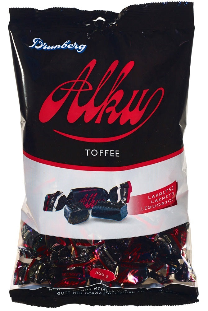 Brunberg Alku Toffee Licorice 300g, 8-Pack - Scandinavian Goods