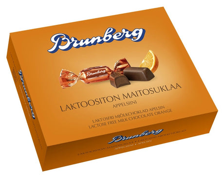 Brunberg Lactose Free Milk Chocolate Orange 250g - Scandinavian Goods