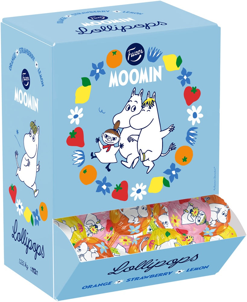 Fazer Moomin Fruit Lollipop 11g, 112-Pack - Scandinavian Goods