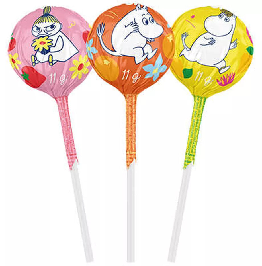 Fazer Moomin Fruit Lollipop Mix 165g - Scandinavian Goods