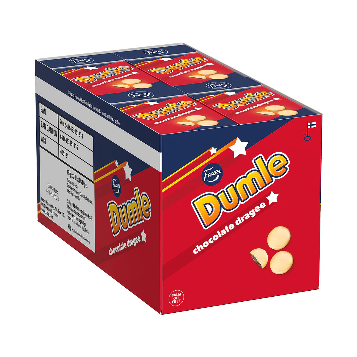 Fazer Dumle Chocolate Dragee 38g, 20-Pack-1 - Scandinavian Goods
