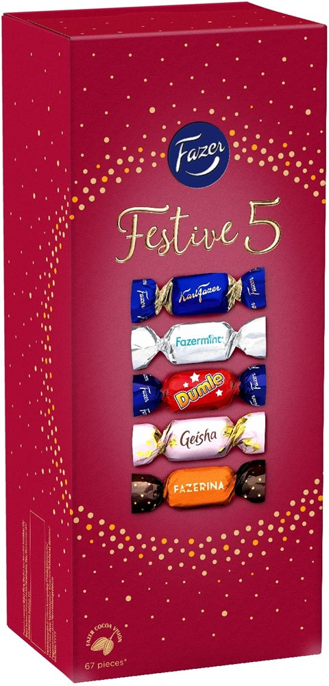Fazer Festive Five Chocolates 500g - Scandinavian Goods