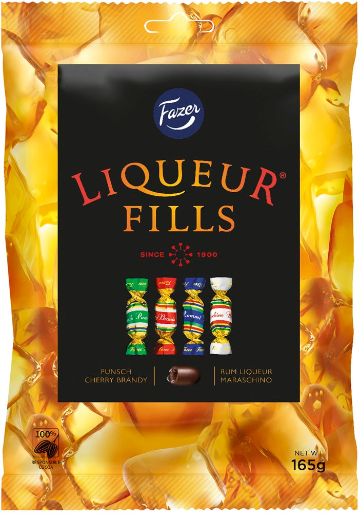 Fazer Liqueur Fills Chocolates 165g, 20-Pack - Scandinavian Goods