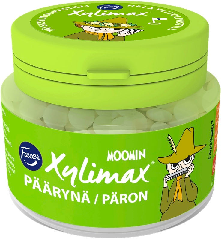 Fazer Moomin Pear Xylitol Pastilles 90g, 10-Pack - Scandinavian Goods