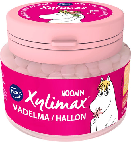 Fazer Moomin Raspberry Xylitol Pastilles 90g - Scandinavian Goods