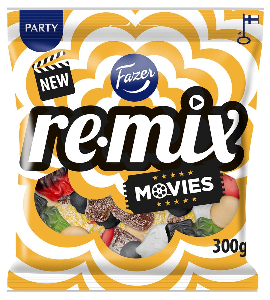 Fazer Remix Movies 300g, 12-Pack - Scandinavian Goods