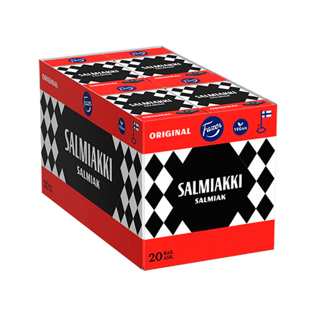 Fazer Salmiakki Pastilles 40g, 20-Pack-1 - Scandinavian Goods