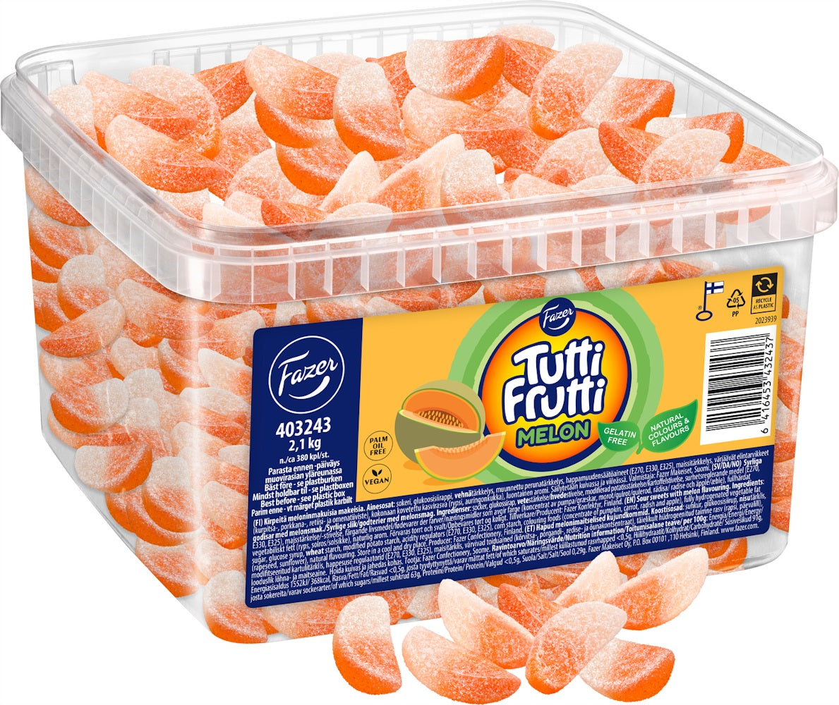 Fazer Tutti Frutti Melon 2,1 kg - Scandinavian Goods