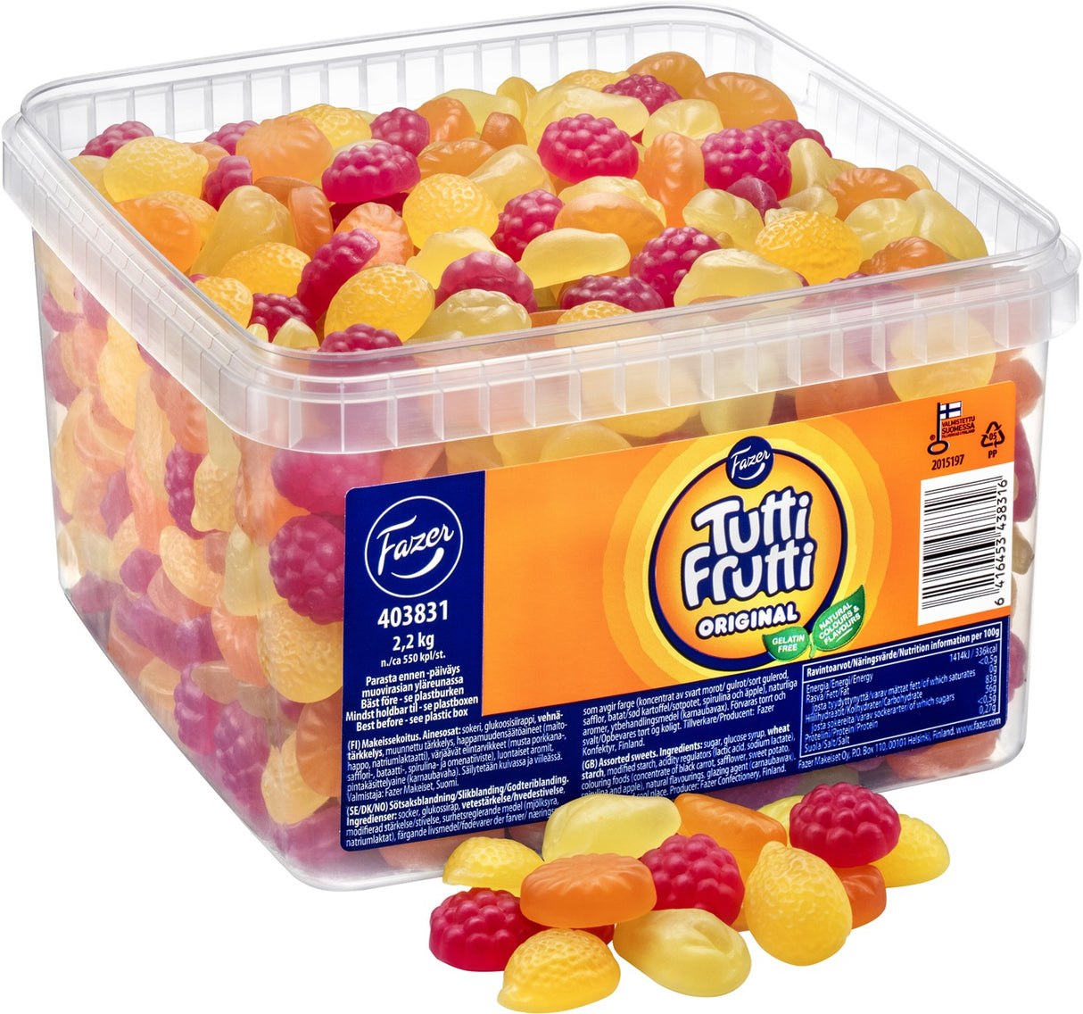 Fazer Tutti Frutti Original 2,2 kg - Scandinavian Goods