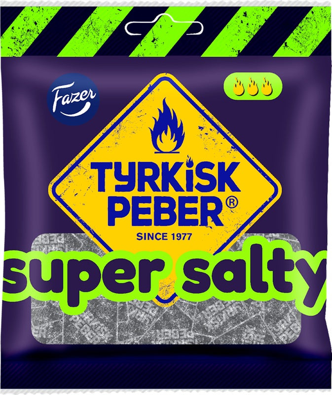 Fazer Tyrkisk Peber Super Salty 80g - Scandinavian Goods