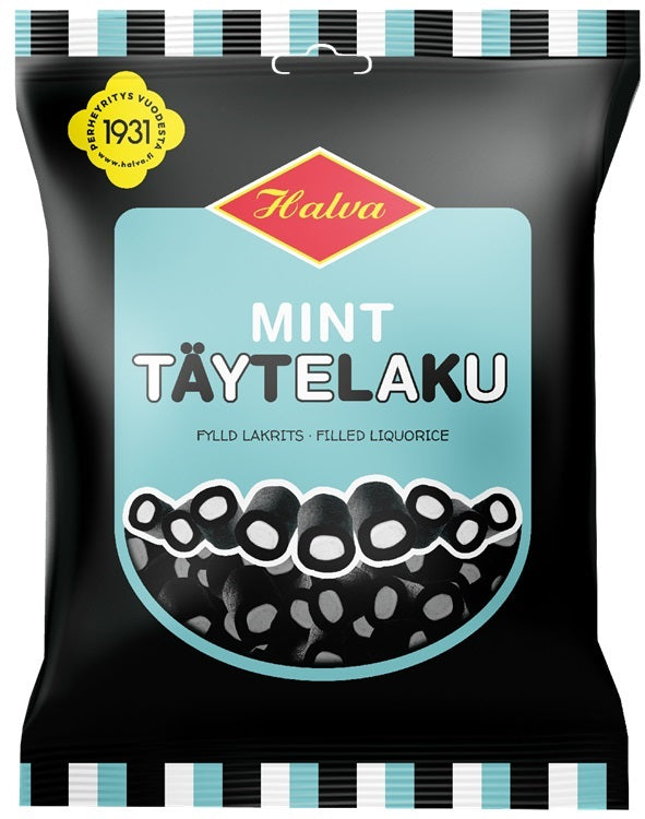 Halva Mint Filled Licorice 200g, 24-Pack - Scandinavian Goods