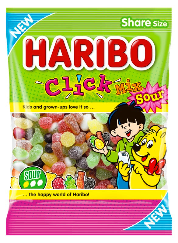 Haribo Click Mix Sour 250g - Scandinavian Goods