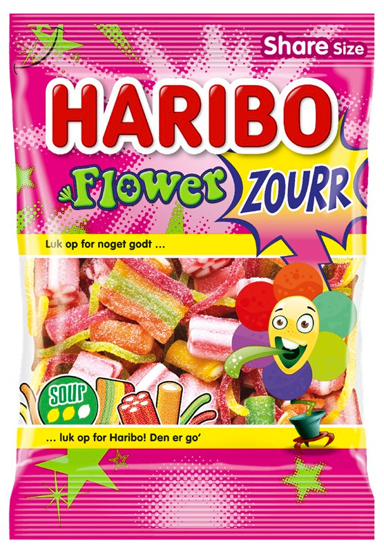 Haribo Flowerzourr 250g - Scandinavian Goods