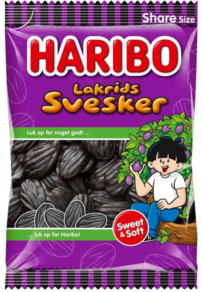 Haribo Lakrids Svesker 375g - Scandinavian Goods
