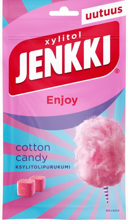 Jenkki Enjoy Cotton Candy 70g, 16-Pack - Scandinavian Goods