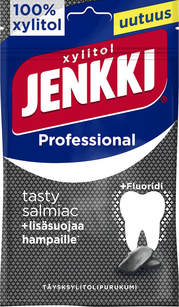 Jenkki Professional Tasty Salmiac 90g, 16-Pack - Scandinavian Goods