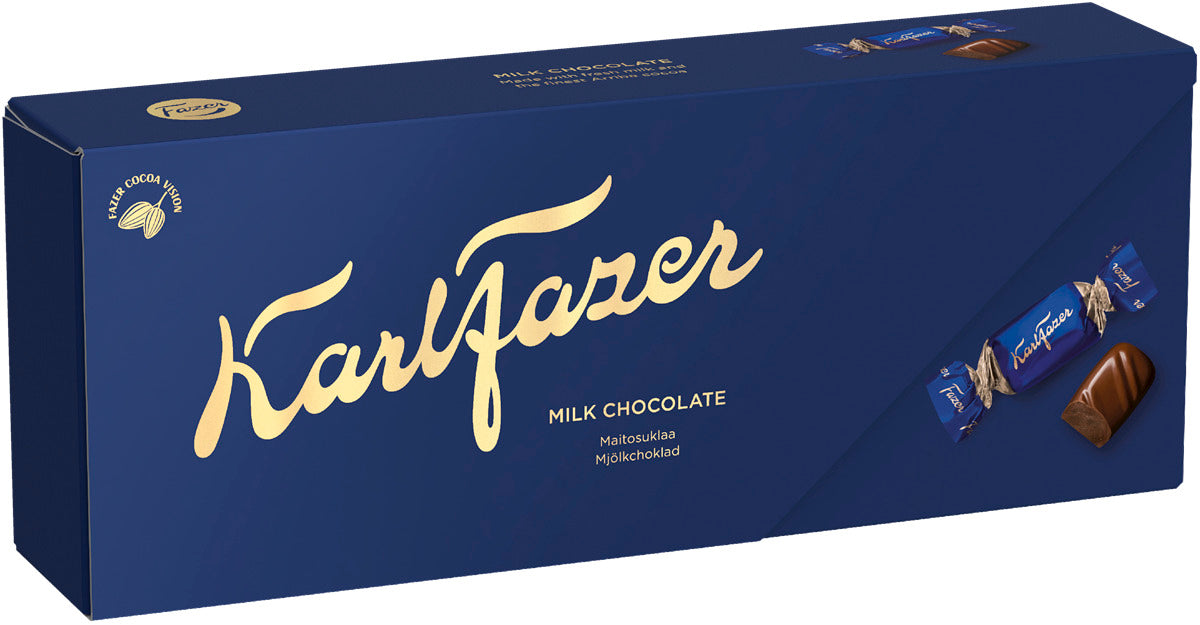 Karl Fazer Milk Chocolates 250g, 12-Pack - Scandinavian Goods