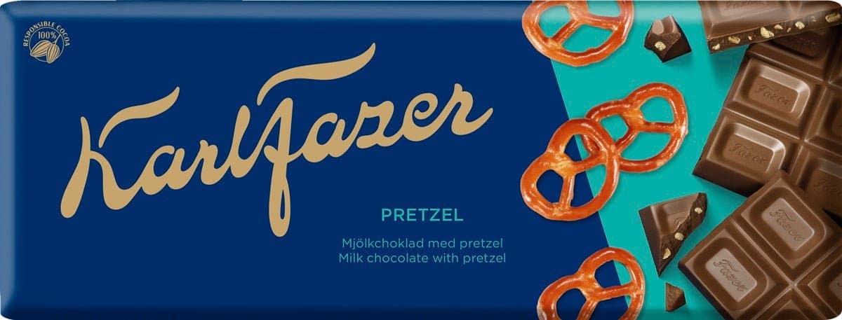 Karl Fazer Pretzel 180g, 20-Pack - Scandinavian Goods