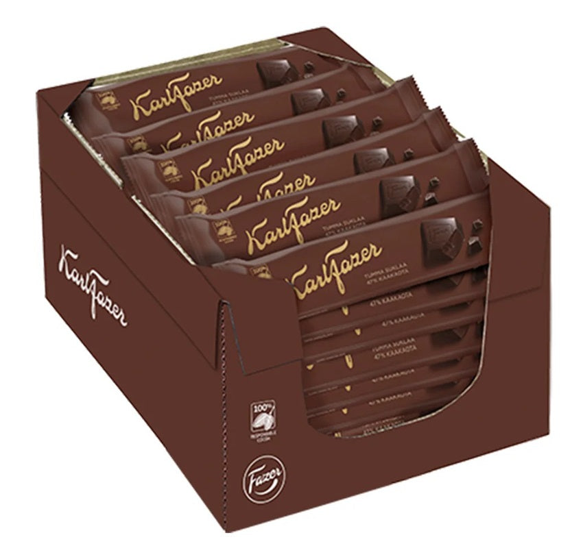 Karl Fazer 47% Cocoa Chocolate 39g, 35-Pack-1 - Scandinavian Goods