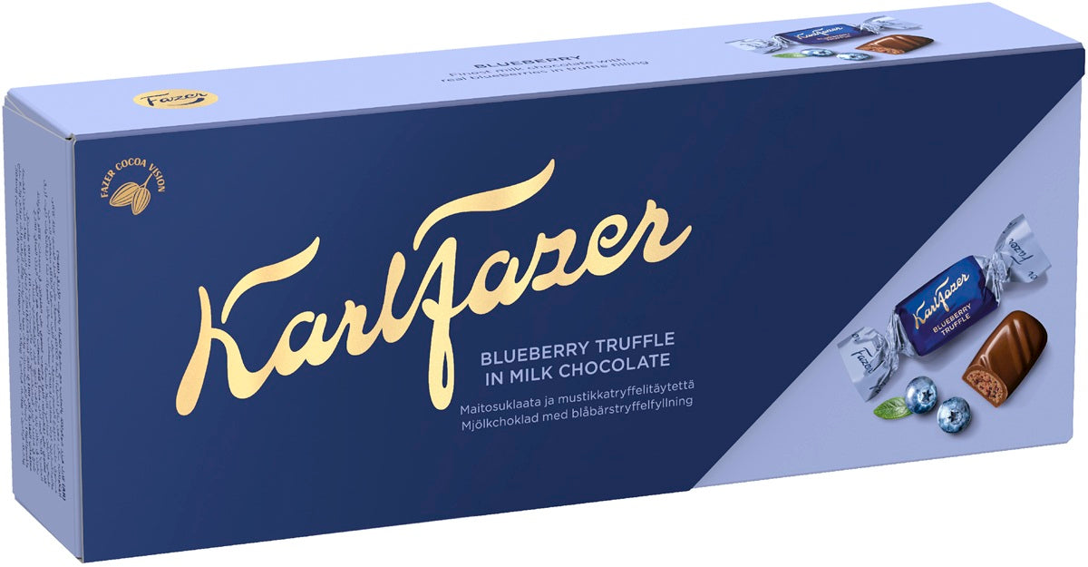 Karl Fazer Blueberry Truffle 250g, 12-Pack - Scandinavian Goods