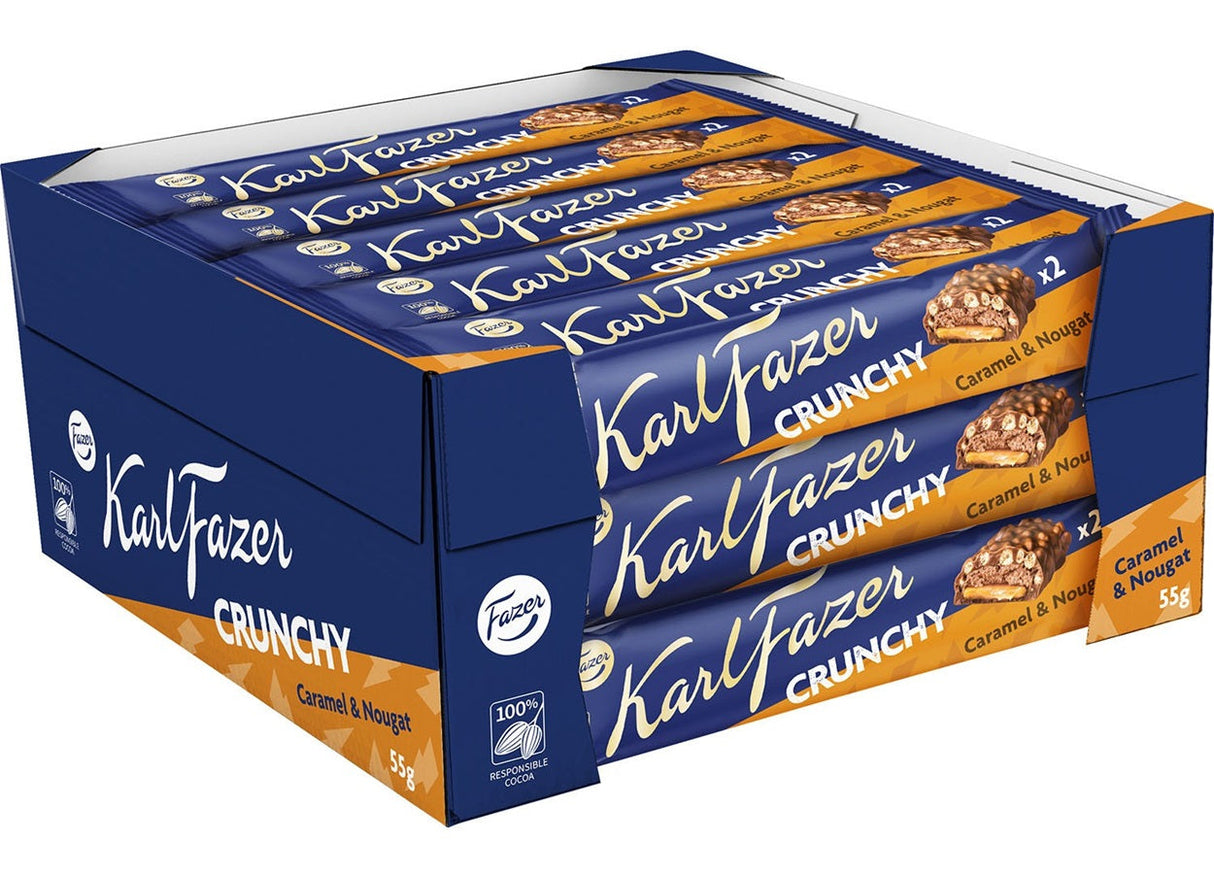 Karl Fazer Crunchy 55g, 20-Pack - Scandinavian Goods
