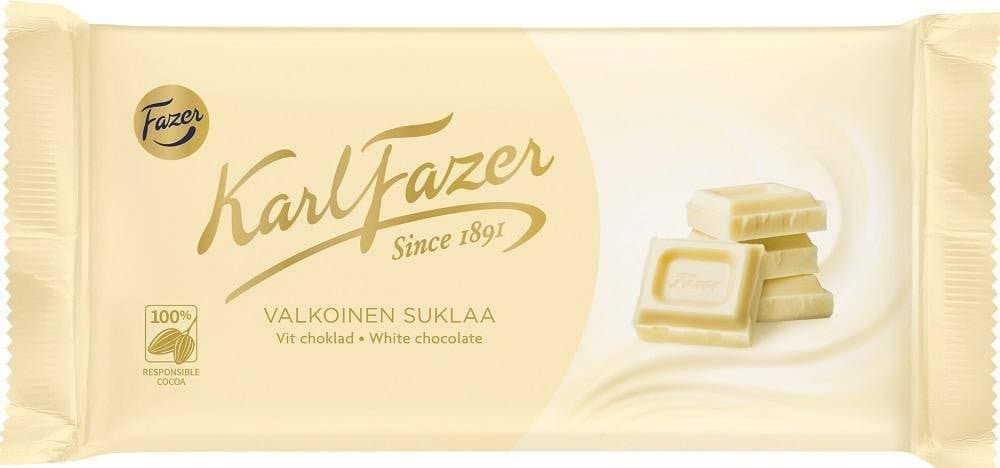 Karl Fazer White Chocolate Bar 131g - Scandinavian Goods