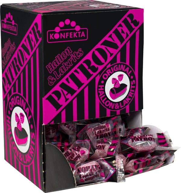 Konfekta Patroner Hallon-Lakrits 2,0 kg - Scandinavian Goods