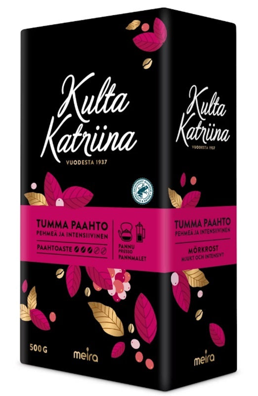 Kulta Katriina Dark Coarse Ground Coffee 500g, 12-Pack - Scandinavian Goods