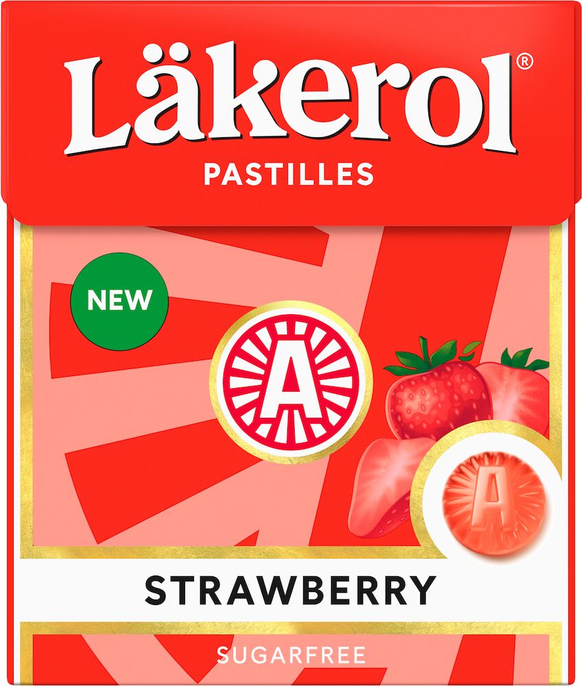Läkerol Classic Strawberry 25g, 24-Pack - Scandinavian Goods