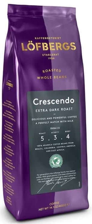 Löfbergs Crescendo Coffee Beans 400g, 6-Pack - Scandinavian Goods