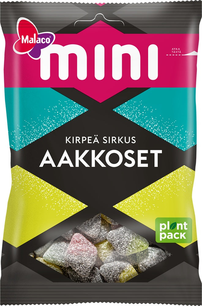 Malaco Aakkoset Mini Kirpeä Sirkus 120g, 16-Pack - Scandinavian Goods
