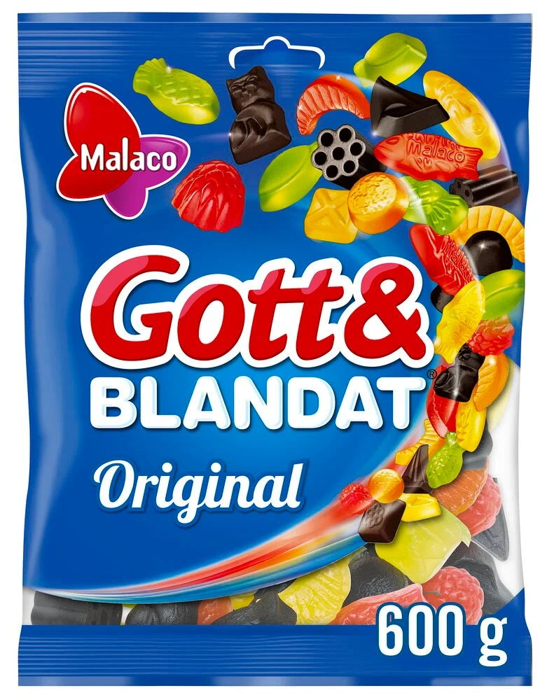Malaco Gott & Blandat Original 600g, 6-Pack - Scandinavian Goods