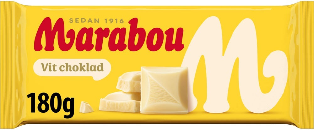 Marabou Vit Choklad 180g, 15-Pack - Scandinavian Goods