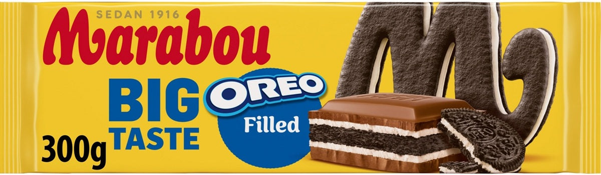 Marabou Big Taste Oreo 300g, 12-Pack - Scandinavian Goods