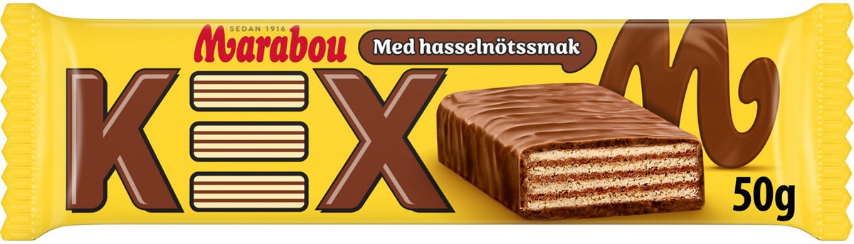 Marabou Kex Chocolate Bar 50g, 36-Pack - Scandinavian Goods