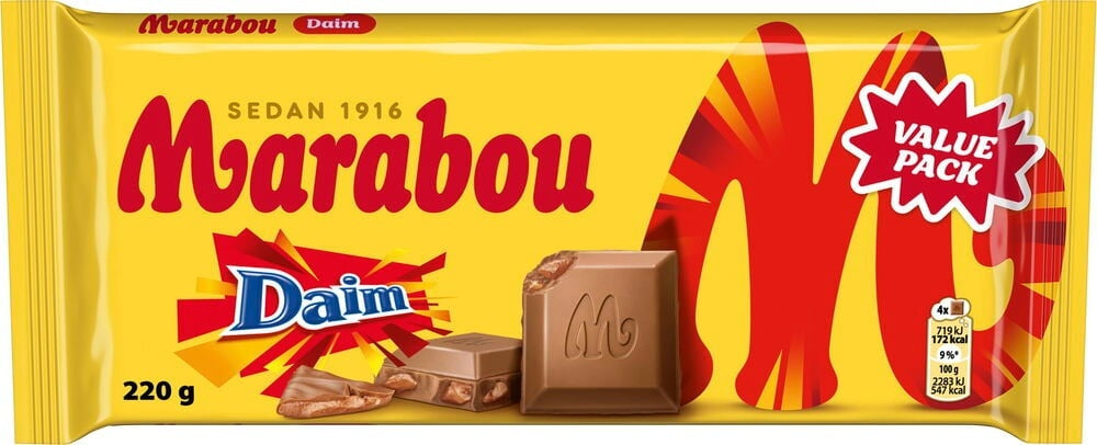 Marabou King Size Daim 220g, 10-Pack - Scandinavian Goods