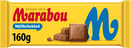 Marabou Mjölkchoklad Chocolate Bar 160g, 16-Pack - Scandinavian Goods