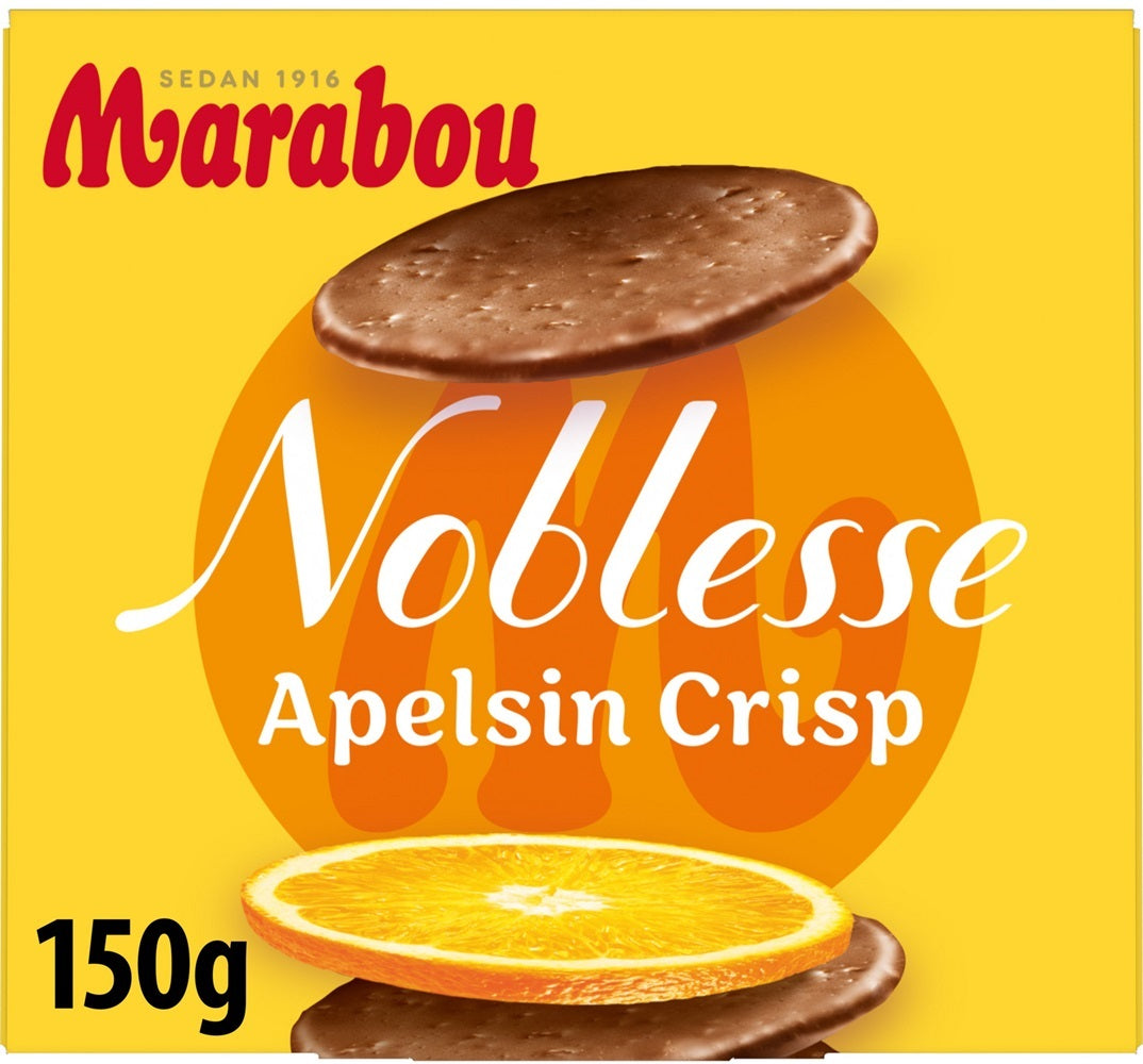 Marabou Noblesse Apelsin Crisp 150g, 12-Pack - Scandinavian Goods