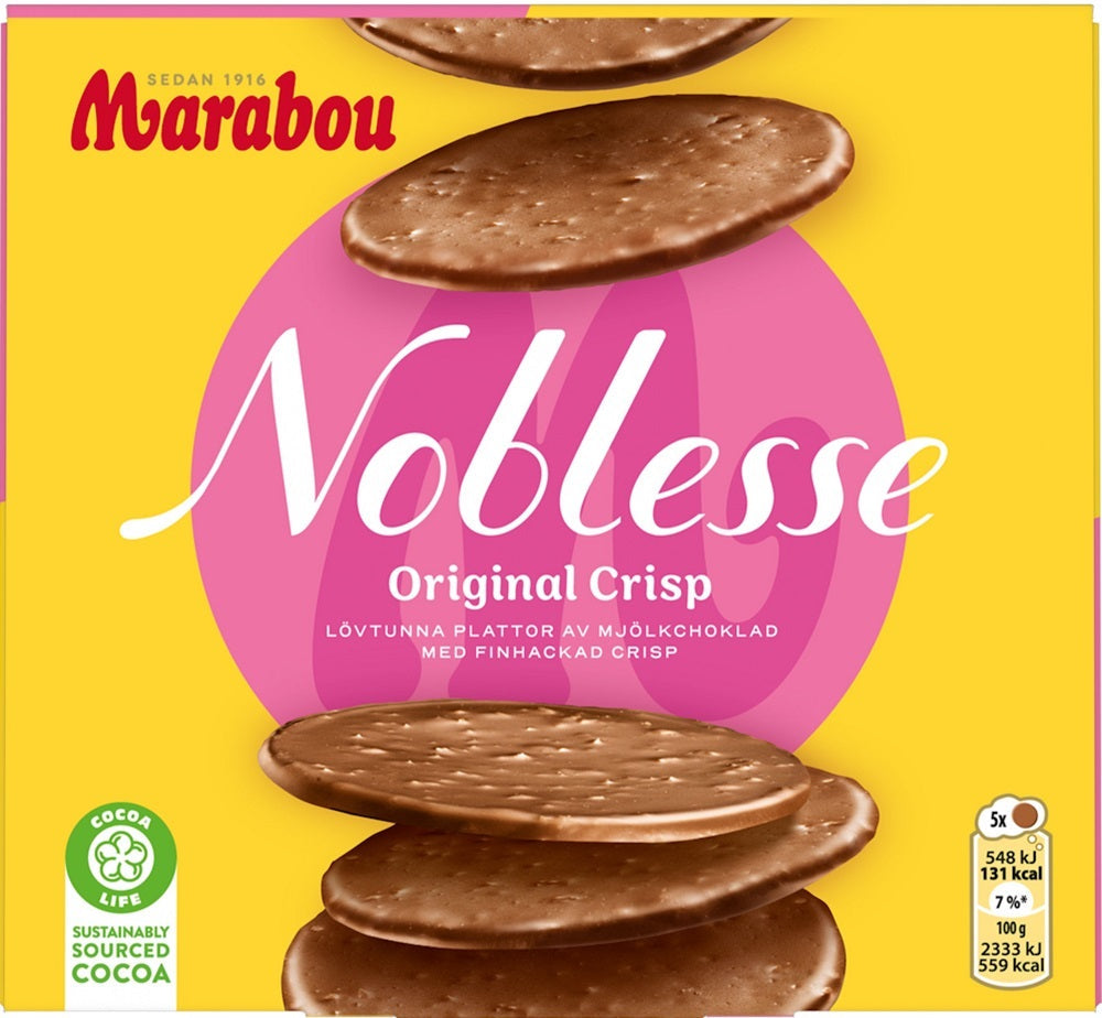 Marabou Noblesse Original Crisp 150g, 12-Pack - Scandinavian Goods