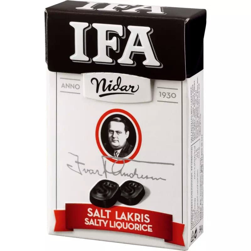 Nidar IFA Salt Lakris 34g - Scandinavian Goods