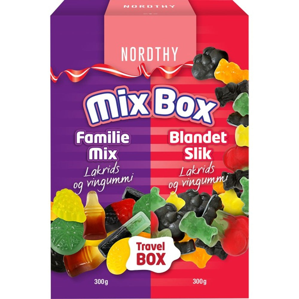 Nordthy Travel Mix Box 600g, 6-Pack - Scandinavian Goods