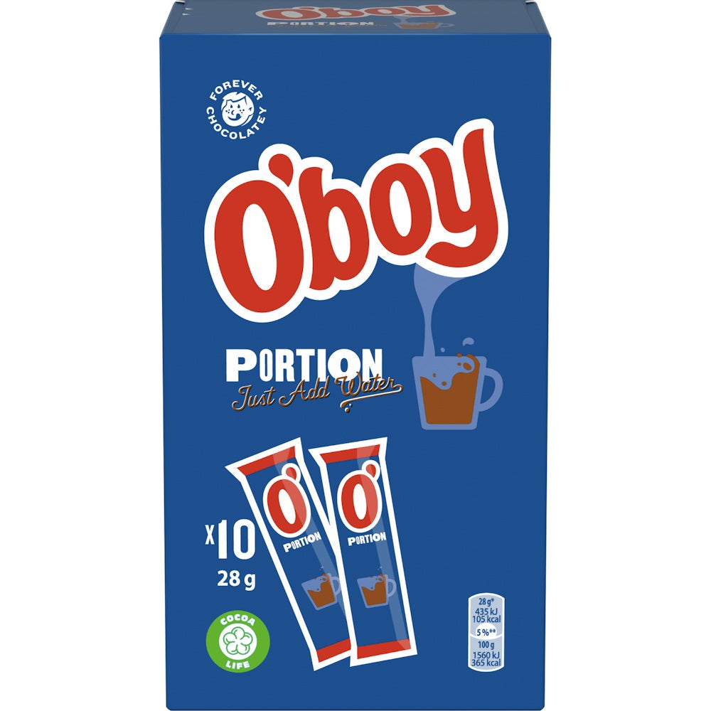 O'boy Portion Cocoa Powder 280g, 10-Pack - Scandinavian Goods