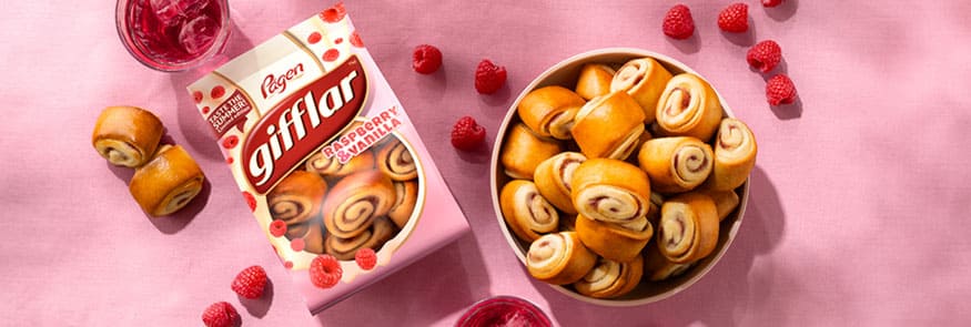 Pågen Gifflar Raspberry & Vanilla - Scandinavian Goods