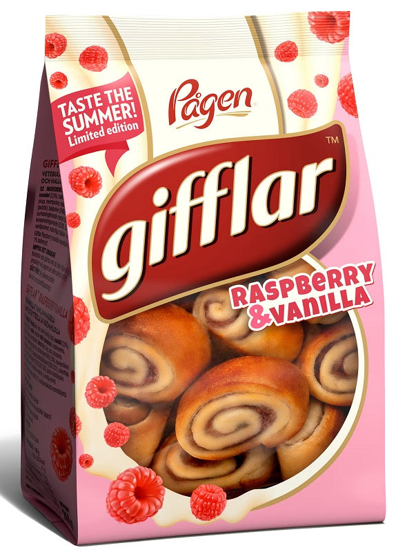 Pågen Gifflar Raspberry & Vanilla 260g - Scandinavian Goods
