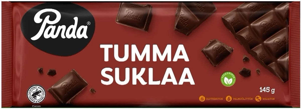 Panda Dark Chocolate Bar 145g - Scandinavian Goods