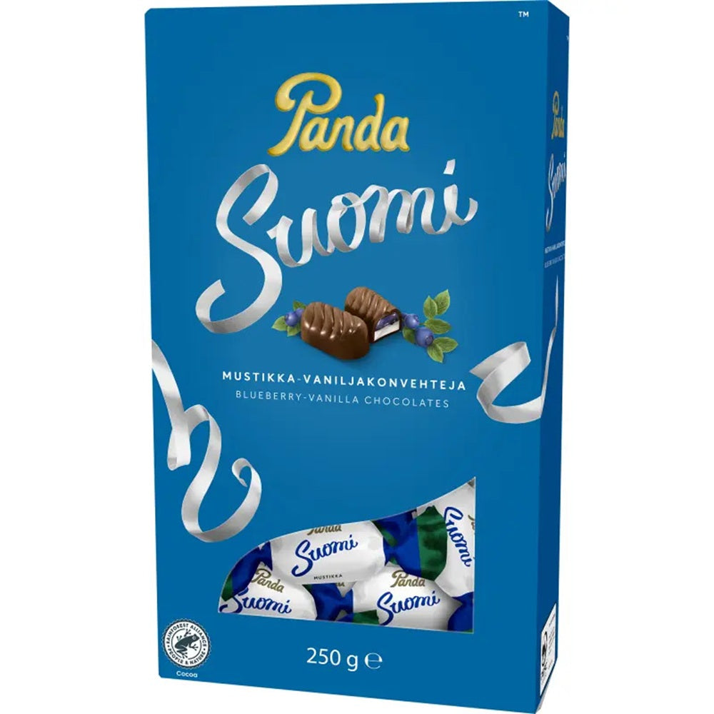 Panda Suomi Mustikka - Vanilja 250g, 6-Pack - Scandinavian Goods